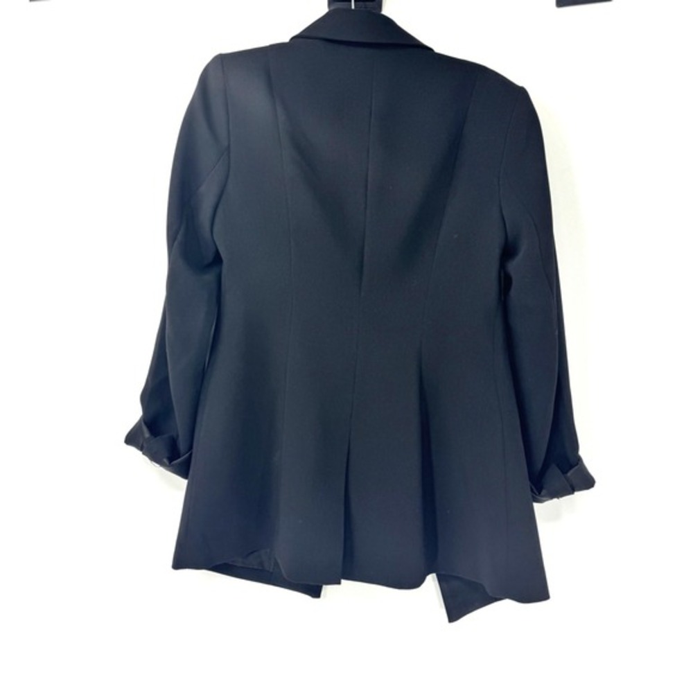 Good American Scuba Blazer Black Single Button Tailored Jacket Size 1 - Picture 3 of 4